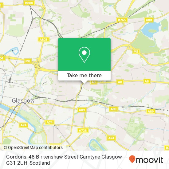 Gordons, 48 Birkenshaw Street Carntyne Glasgow G31 2UH map