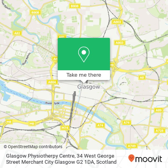 Glasgow Physiotherpy Centre, 34 West George Street Merchant City Glasgow G2 1DA map