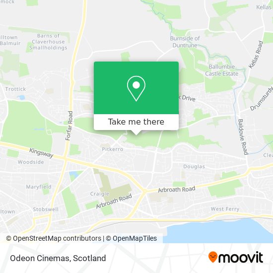 Odeon Cinemas map