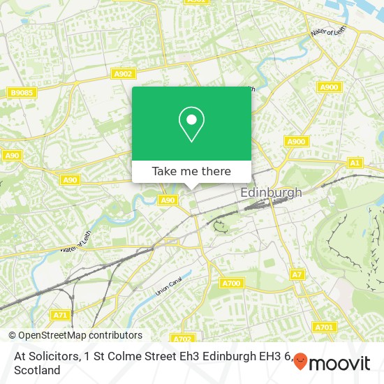 At Solicitors, 1 St Colme Street Eh3 Edinburgh EH3 6 map