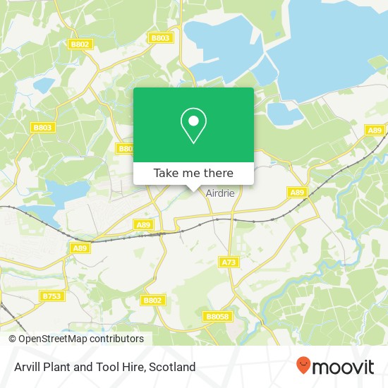 Arvill Plant and Tool Hire map
