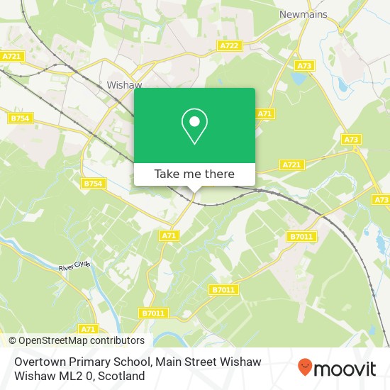 Overtown Primary School, Main Street Wishaw Wishaw ML2 0 map