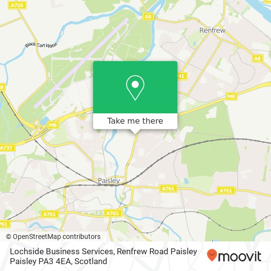 Lochside Business Services, Renfrew Road Paisley Paisley PA3 4EA map