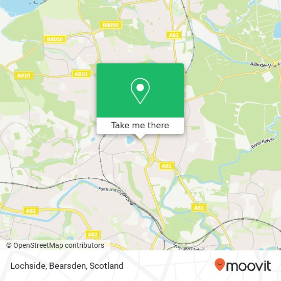 Lochside, Bearsden map