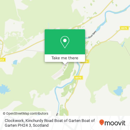 Clockwork, Kinchurdy Road Boat of Garten Boat of Garten PH24 3 map