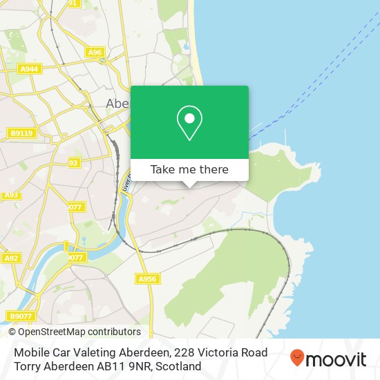 Mobile Car Valeting Aberdeen, 228 Victoria Road Torry Aberdeen AB11 9NR map