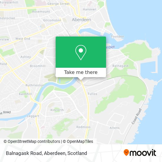 Balnagask Road, Aberdeen map