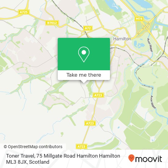 Toner Travel, 75 Millgate Road Hamilton Hamilton ML3 8JX map