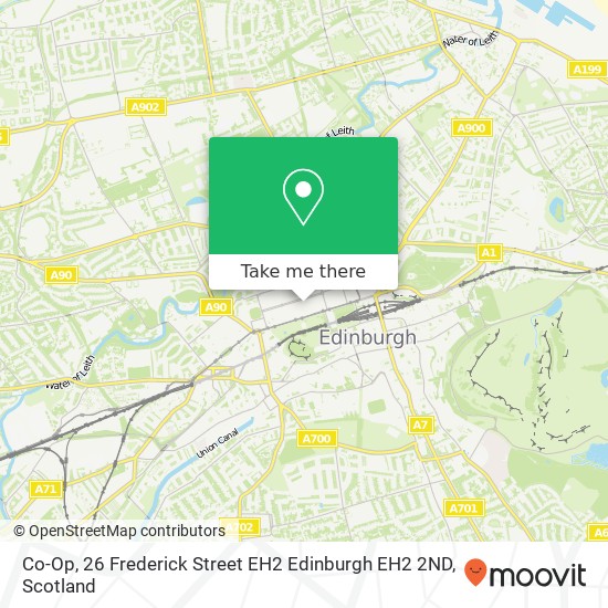 Co-Op, 26 Frederick Street EH2 Edinburgh EH2 2ND map