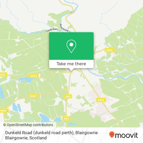 Dunkeld Road (dunkeld road perth), Blairgowrie Blairgowrie map