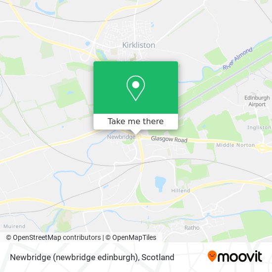 Newbridge (newbridge edinburgh) map