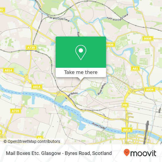 Mail Boxes Etc. Glasgow - Byres Road, 103 Byres Road Partick Glasgow G11 5HW map