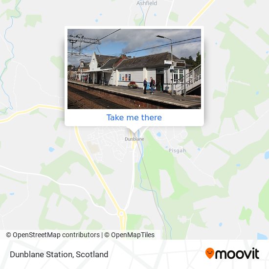 Dunblane Station map