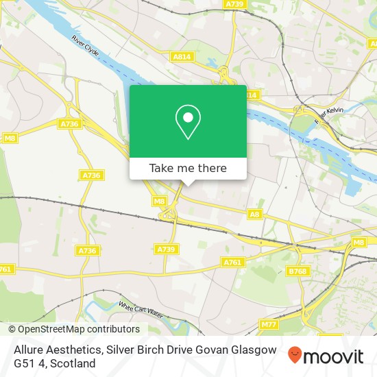 Allure Aesthetics, Silver Birch Drive Govan Glasgow G51 4 map