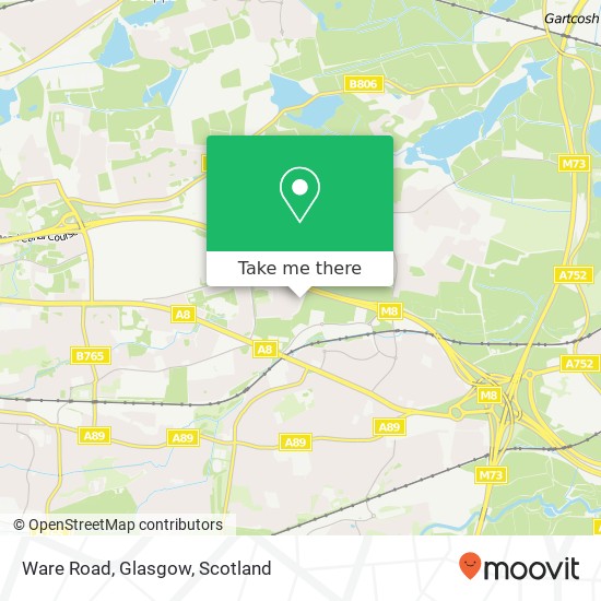 Ware Road, Glasgow map