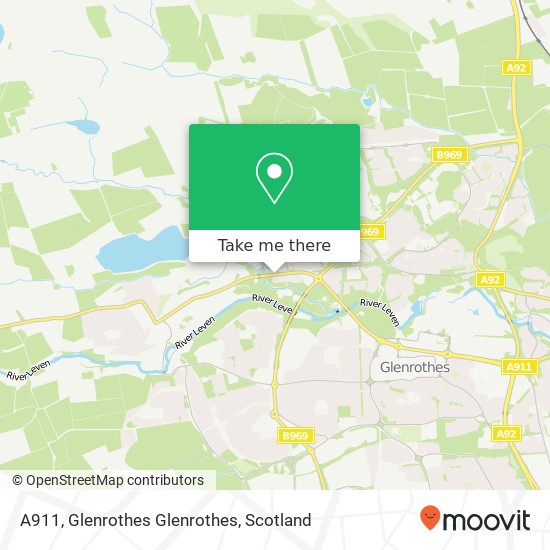 A911, Glenrothes Glenrothes map