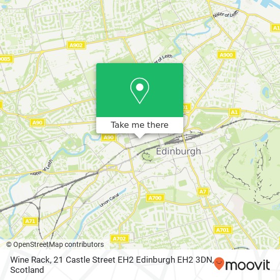 Wine Rack, 21 Castle Street EH2 Edinburgh EH2 3DN map