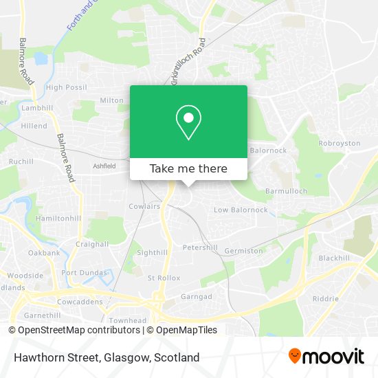 Hawthorn Street, Glasgow map