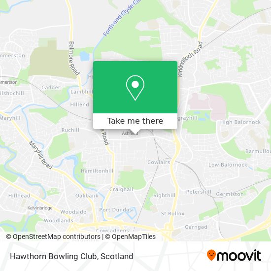 Hawthorn Bowling Club map