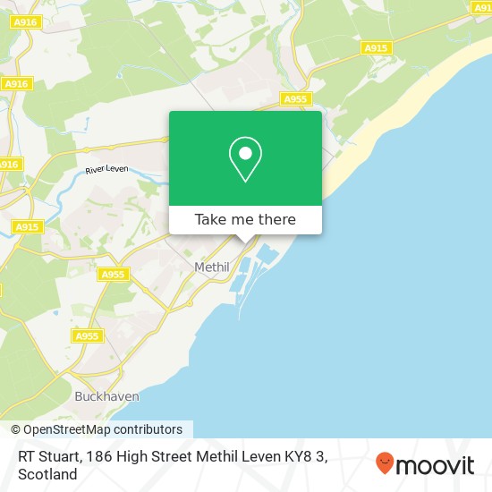 RT Stuart, 186 High Street Methil Leven KY8 3 map