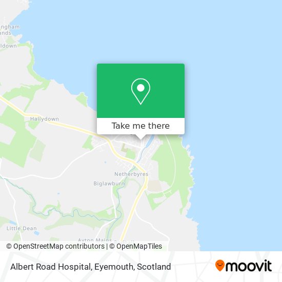 Albert Road Hospital, Eyemouth map