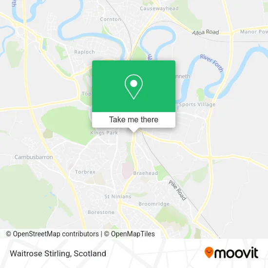 Waitrose Stirling map