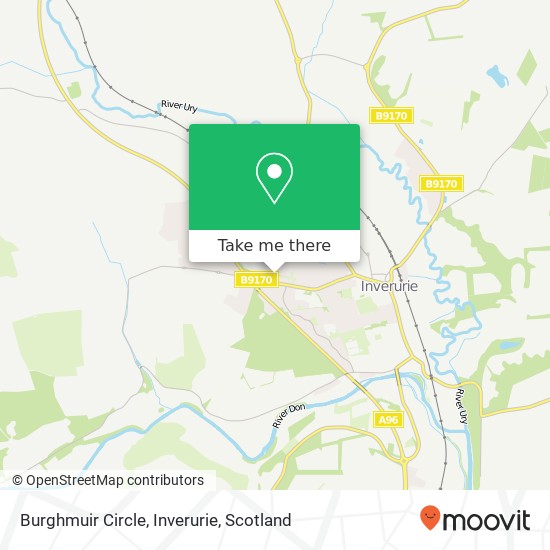 Burghmuir Circle, Inverurie map