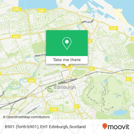 B901 (forth b901), EH1 Edinburgh map