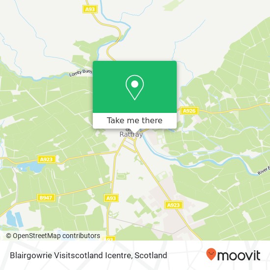 Blairgowrie Visitscotland Icentre map