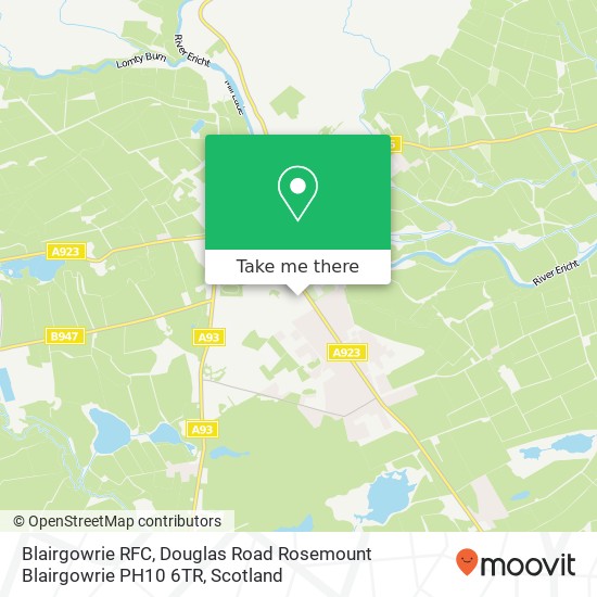 Blairgowrie RFC, Douglas Road Rosemount Blairgowrie PH10 6TR map