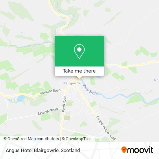 Angus Hotel Blairgowrie map