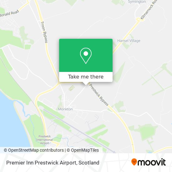 Premier Inn Prestwick Airport map