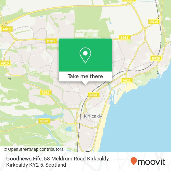 Goodnews Fife, 58 Meldrum Road Kirkcaldy Kirkcaldy KY2 5 map