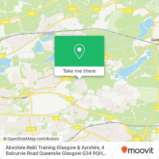 Absolute Reiki Training Glasgow & Ayrshire, 4 Balcurvie Road Queenslie Glasgow G34 9QH map