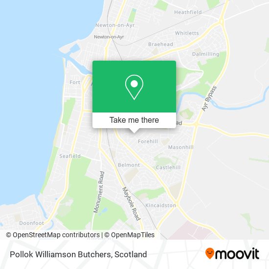Pollok Williamson Butchers map