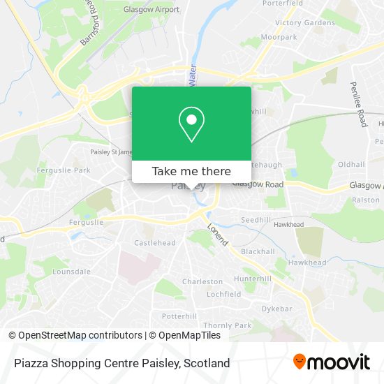 Piazza Shopping Centre Paisley map