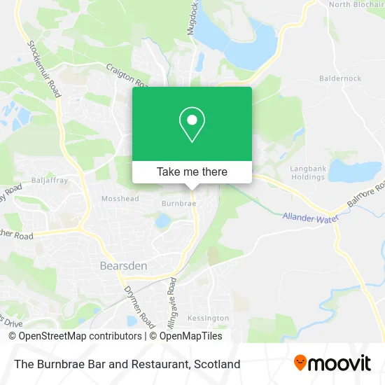 The Burnbrae Bar and Restaurant map