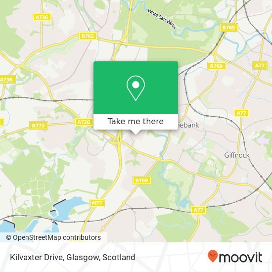 Kilvaxter Drive, Glasgow map