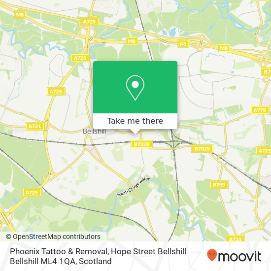 Phoenix Tattoo & Removal, Hope Street Bellshill Bellshill ML4 1QA map
