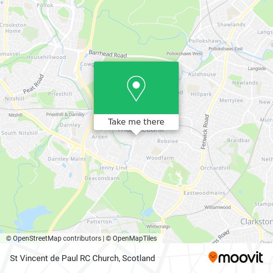 St Vincent de Paul RC Church map