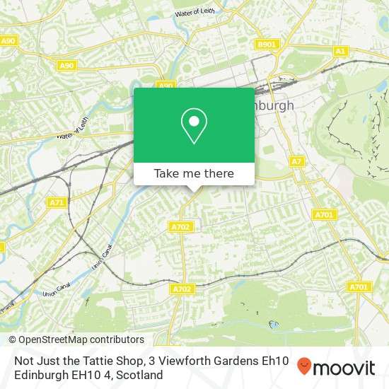 Not Just the Tattie Shop, 3 Viewforth Gardens Eh10 Edinburgh EH10 4 map