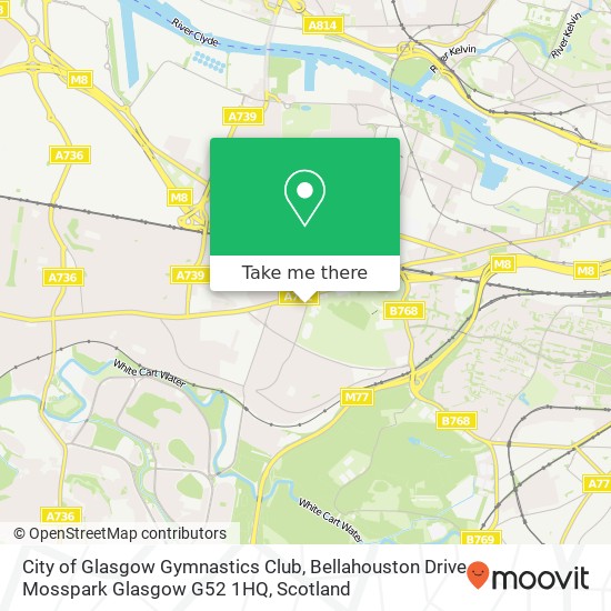 City of Glasgow Gymnastics Club, Bellahouston Drive Mosspark Glasgow G52 1HQ map