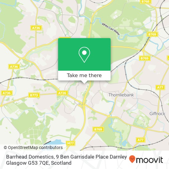 Barrhead Domestics, 9 Ben Garrisdale Place Darnley Glasgow G53 7QE map