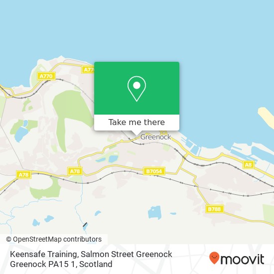 Keensafe Training, Salmon Street Greenock Greenock PA15 1 map