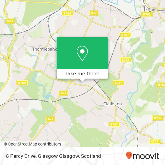 8 Percy Drive, Glasgow Glasgow map