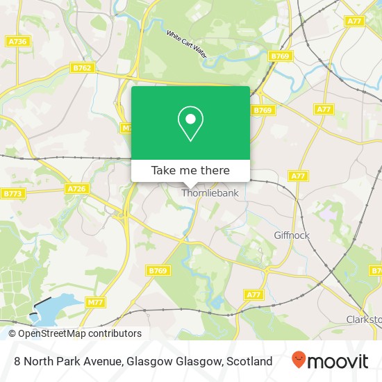 8 North Park Avenue, Glasgow Glasgow map