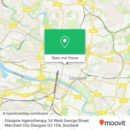 Glasgow Hypnotherapy, 34 West George Street Merchant City Glasgow G2 1DA map