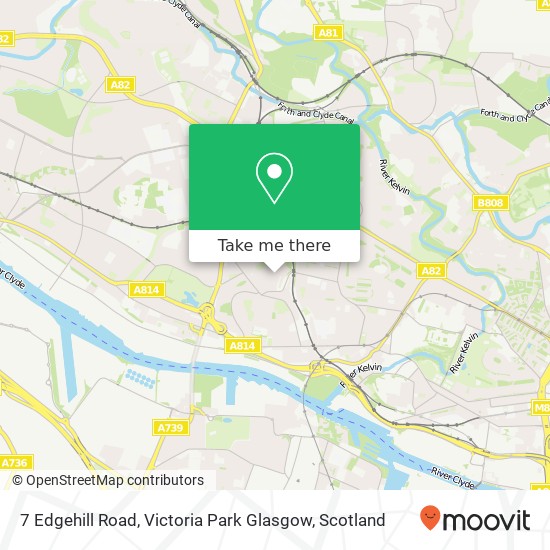 7 Edgehill Road, Victoria Park Glasgow map