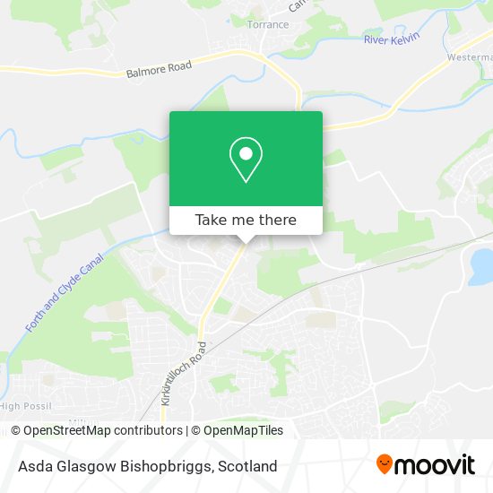 Asda Glasgow Bishopbriggs map