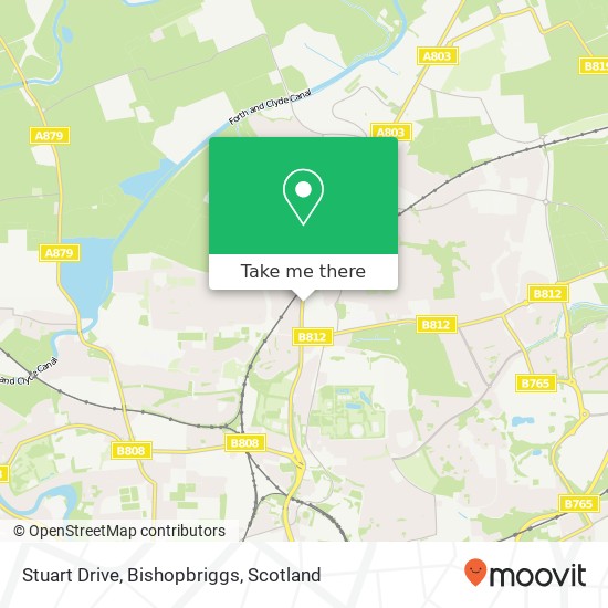 Stuart Drive, Bishopbriggs map